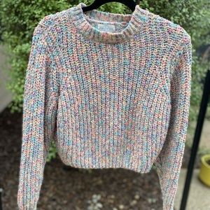 Jun & Ivy Multi-Colored Pastel Confetti Sweater Size S